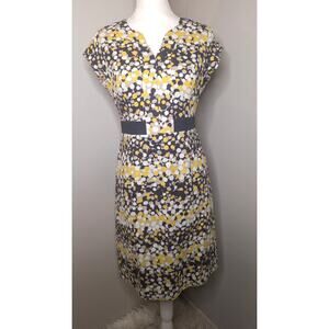 Boden Abstract Dot Sheath Dress Size 6 Career Office Modern Minimalist
